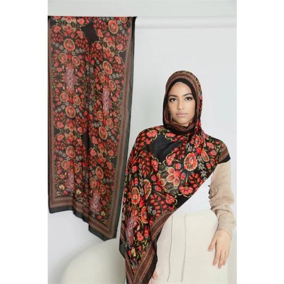 Модный женский длинный платок Акварельный тай-дай Хлопковый шарф Элегантные аксессуары для одежды Шаль для платья Головной платок Повседневный