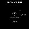 AABDV1 1/2/5/10pcs Car Badges Auto Interior Decor Logo Stickers for Mercedes Benz Maybach W204 W205 W211 W21 C260 E300 W205 W212 AMG