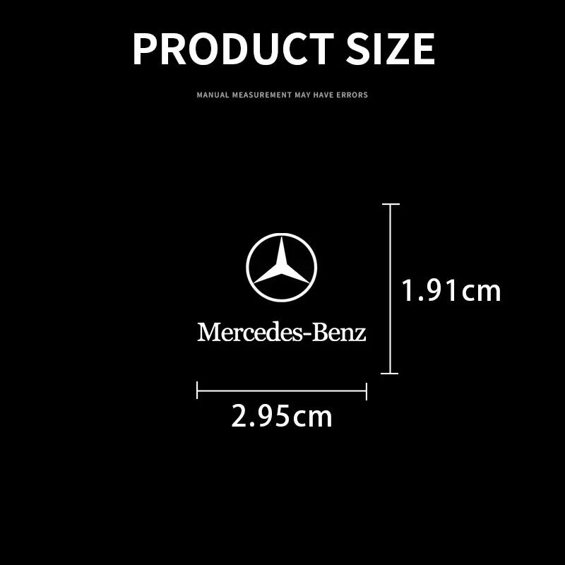 AABDV1 1/2/5/10pcs Car Badges Auto Interior Decor Logo Stickers for Mercedes Benz Maybach W204 W205 W211 W21 C260 E300 W205 W212 AMG