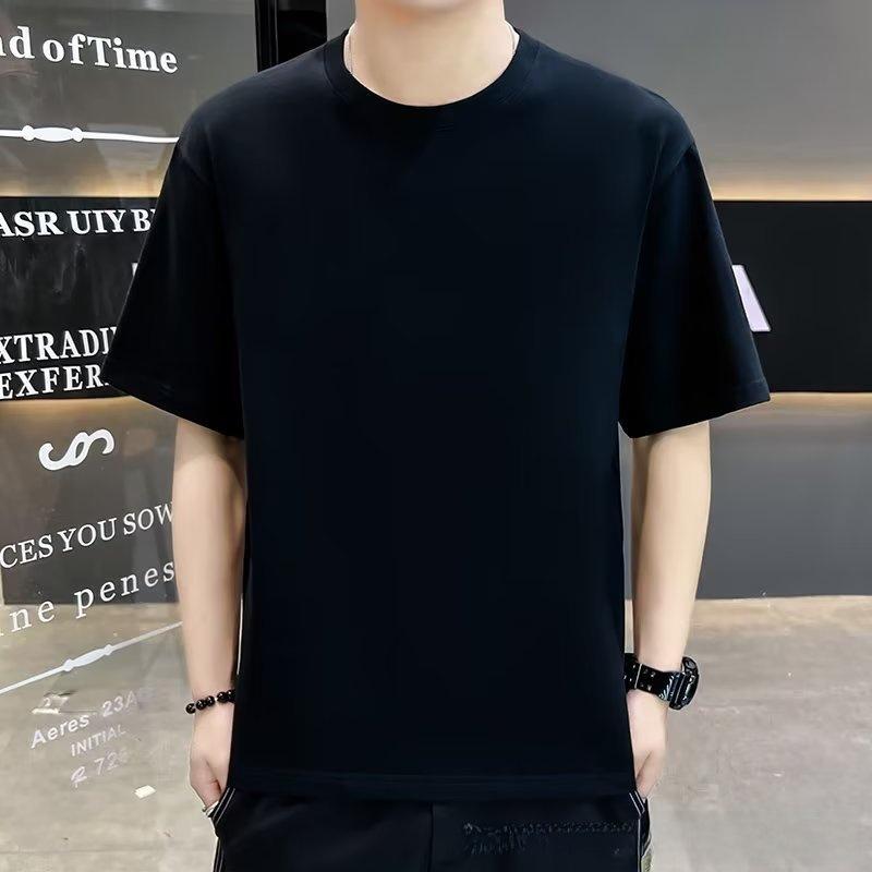 Men's Trendy Summer Japanese Style Polo Shirt - Short-Sleeved, Solid Color, Versatile Knitted Top