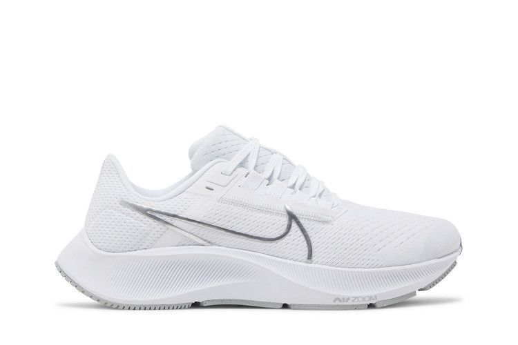 Nike Air Zoom Pegasus 38 White Metallic Silver (Women's)