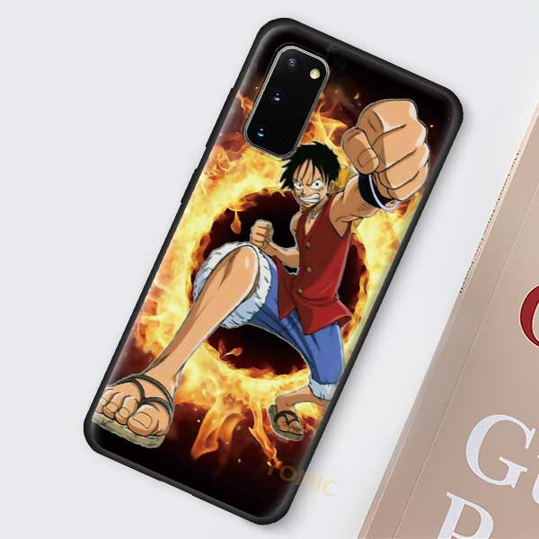 Цельный чехол с рисунком аниме для Samsung Galaxy S20 FE S21 S10 Note 20 Ultra S9 Plus S8 10 Lite S10e 9, черный чехол для телефона