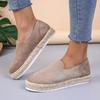Модная женская обувь 2025 Высокое качество Слипоны Женские вулканизированные туфли Новые с круглым носком Повседневные Большого размера Легкие Удобные На плоской подошве Низкий каблук
