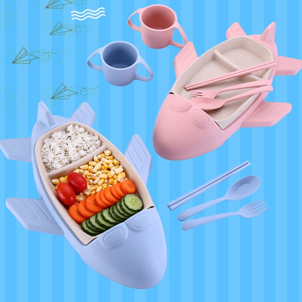 Deepened Food Tray Cartoon Dinning Plate Eco-friendly Food Dish Gifts