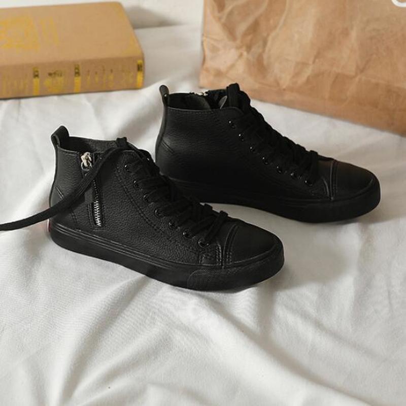 Dwayne весна осень новые высокие балетки на молнии корейская версия дикие дышащие белые туфли студенческие балетки женские туфли 687