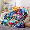 Classics Animated Character Seiya Patterned Wool Blanket Cartoon Saint Seiya Series Children Shawl and Sofa Super Soft