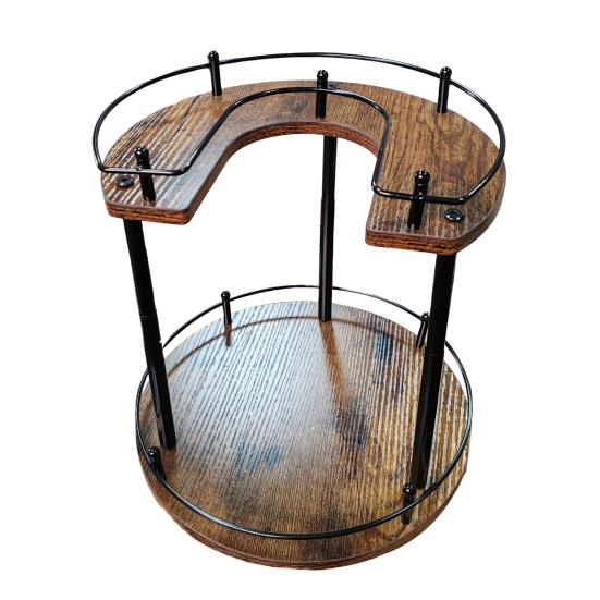 Органайзер Lazy Susan для специй, регулируемая высота, простая установка, вращающийся поворотный столик, настольная стойка для хранения приправ