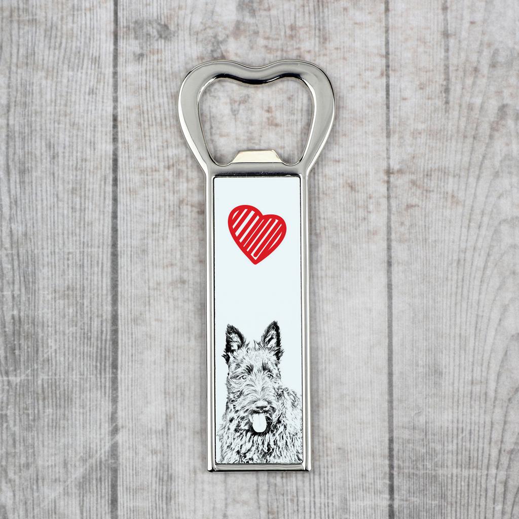 Terier Szkocki, Aberdeen Terrier - Otwieracz Do Butelek Z Psem, Personalizowany Otwieracz Na Lodówkę, Wyjątkowy Upominek Dla Mężczyzny Marki Art-Dog