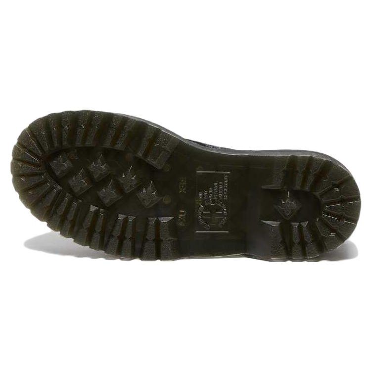 Dr. Martens 1461 Платформа из металлической кожи с подкладкой из искусственного меха, унисекс, черный 27957012