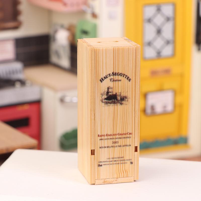 1 комплект кукольного домика, миниатюрная имитация красного вина, модель коробки для еды, аксессуары для декора кукольного домика, детские игрушки для ролевых игр