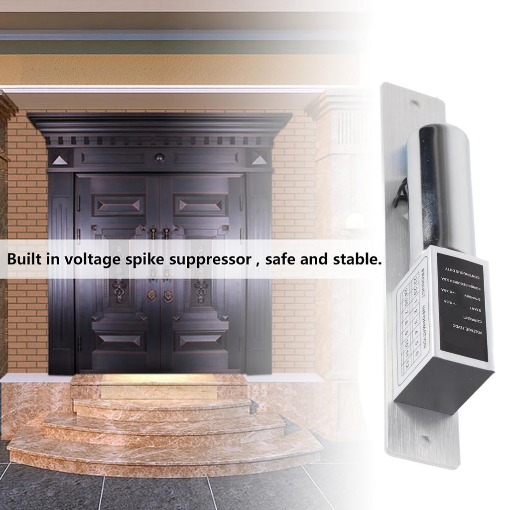 EL‑2LC DC 12V Electric Magnetic Mortise Lock Auto Bolt Lock Door Lock Induction Access Control