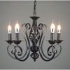Vintage Wrought Iron Chandelier Candle Hanging Light Lamp LED Home Lights Fixture Modern Iron Lustre Promotiom