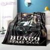 Japanese Cartoons Bungo Stray Dogs Throws Blanket Sofa Blanket  Lightweight Bedroom Living Room Decoration Blanket for Bedspead