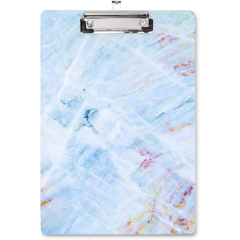 WAVEYU Cute Clipboard, Decorative Office Fashion Hardboard Wood Nursing Clip Board for Standard A4 Letter Size for Students, Women,12.5"x 9",