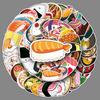 50 Cartoon Japanese Doodle Personality Cute Sushi Creative DIY Skateboard Suitcase Stickers Waterproof
