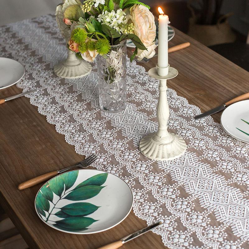 Европейский стиль ТВ-шкаф Кружевной стол Флаг Американский стиль Обеденный стол Крышка стола Флаг Длинная полоса Скатерть Декоративная ткань Флаг чайного стола