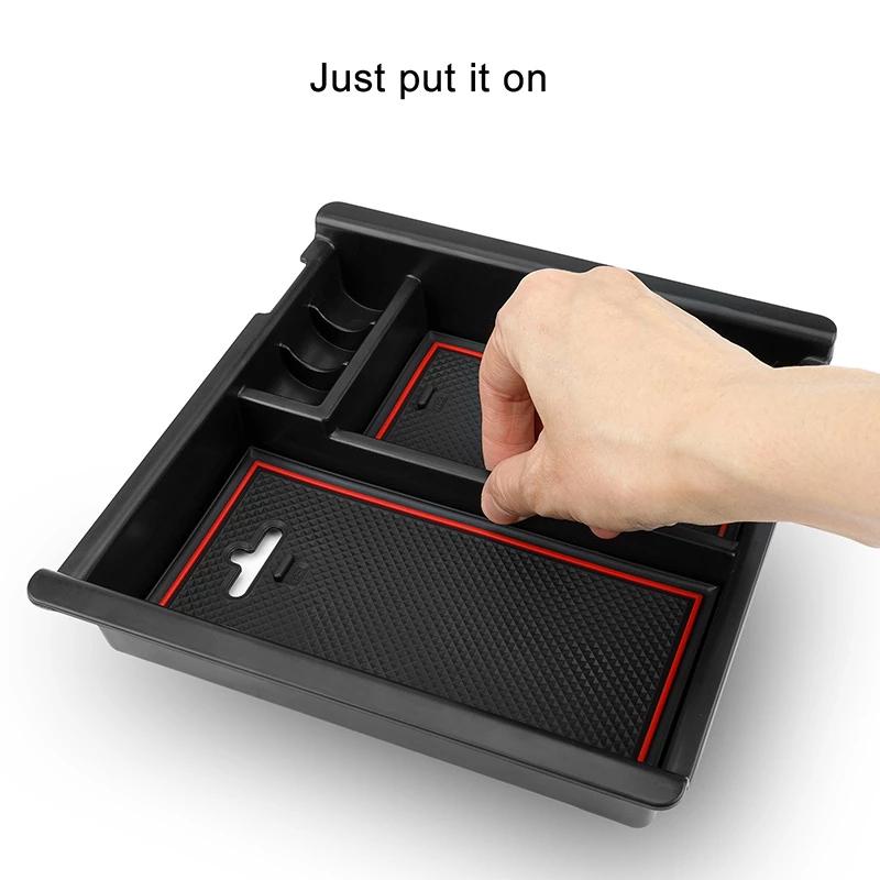 Центральный подлокотник автомобиля Ящик для хранения вещей для Toyota TACOMA 2016-2024 Центральная консоль Органайзер Контейнеры Лоток Аксессуары