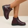 Новые модные женские ботинки, хит продаж, теплые, с боковой молнией, весенние и осенние модные ботинки, однотонные, удобные, Zapatos