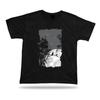 Midnight Full Moon Crow Flying Sky vector tshirt stylish birthday gift tee