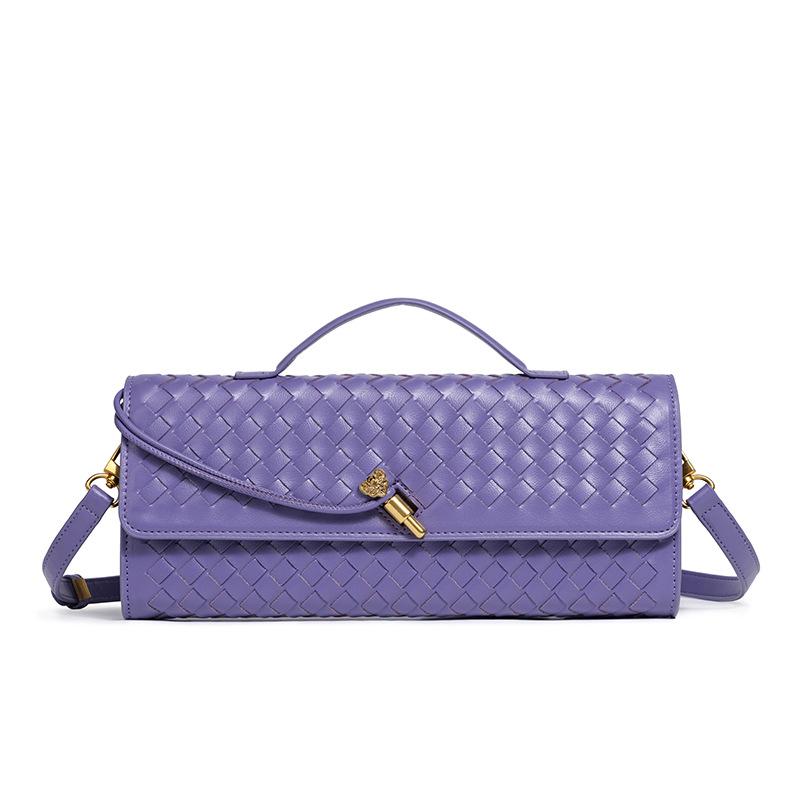 Сумка-багет ручной работы из мягкой кожи Ruyi, горизонтальная квадратная сумка-органайзер, клатч, сумка-мессенджер.