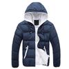 Men's Casual Hooded Parkas - Autumn Winter Thin Cotton-Padded Hooded Jacket for Outdoor Wear