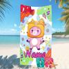 Customizable personalized beach towels LankyBox - Foxy themed designs.Suitable for the beach, yoga, sports;ideal as beach accessories