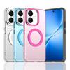 Магнитный беспроводной зарядный чехол для Vivo V60 Lite G 4G Чехол Конфетные цвета Прозрачная задняя крышка Fundas Coque