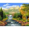 Diamond Embroidery Waterfall Landscape Picture Of Rhinestone 5D Diamond Painting Mosaic Needlework Handmade Gift