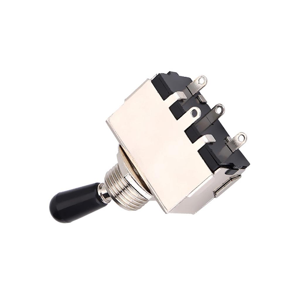 1 шт. закрытый 3-позиционный тумблер с черным наконечником, сменная часть для электрогитары в стиле LP