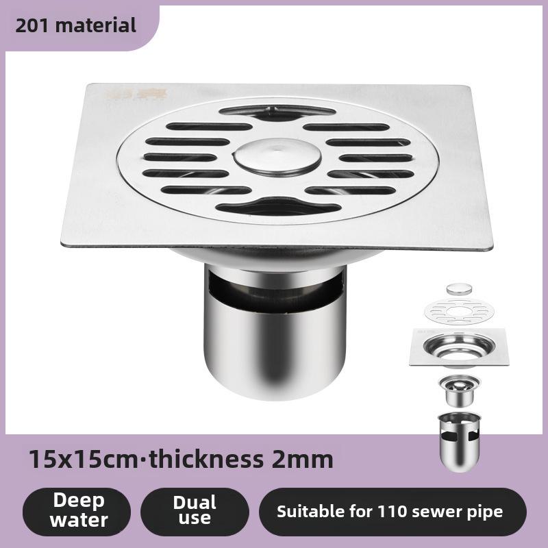 304 Нержавеющая сталь дезодорант сливной напольный для ванной комнаты и стиральной машины