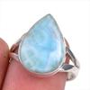 Кольцо из стерлингового серебра 925 пробы с драгоценным камнем Natural Republic Larimar S.7 y8O51