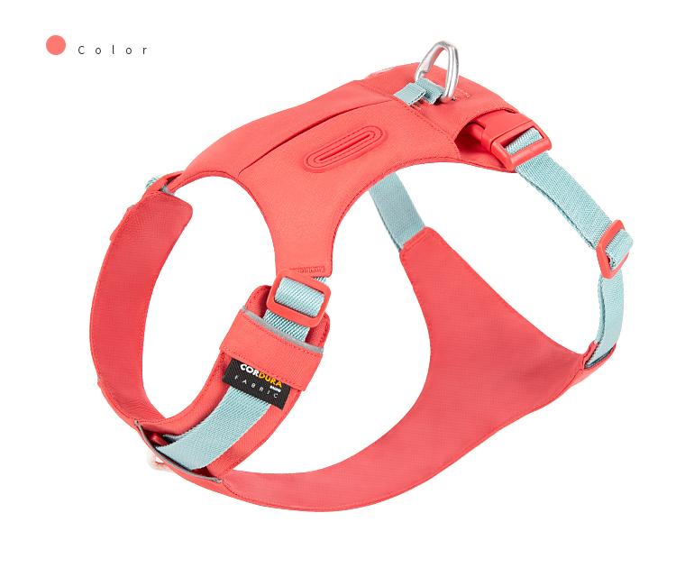 Шлейка для домашних животных Нейлоновая светоотражающая, не тянется Карман для собак Регулируемая, удобная, для управления, дрессировки, для прогулок, для щенков, аксессуары для собак