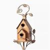 Metal Birdhouse Stakes Garden Art Decor Outdoor Yard Ornament Set