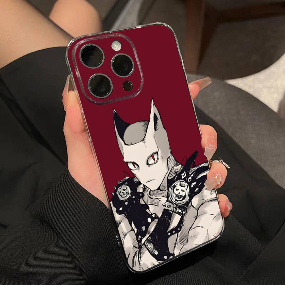 Чехол для телефона JoJo Adventure Killer Queen для iPhone 15 Pro Max 16 Pro Max 14 13 11 12 Mini Xs X Xr 7 8 Plus Se Прозрачный чехол