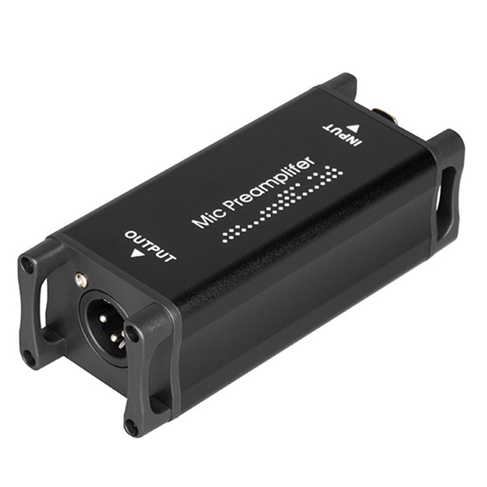 Микрофонный предусилитель-бустер Портативный Профессиональный Микрофонный Предусилитель 20 Гц-20 кГц Чистый Усилитель для Домашней Записи Прямой Трансляции