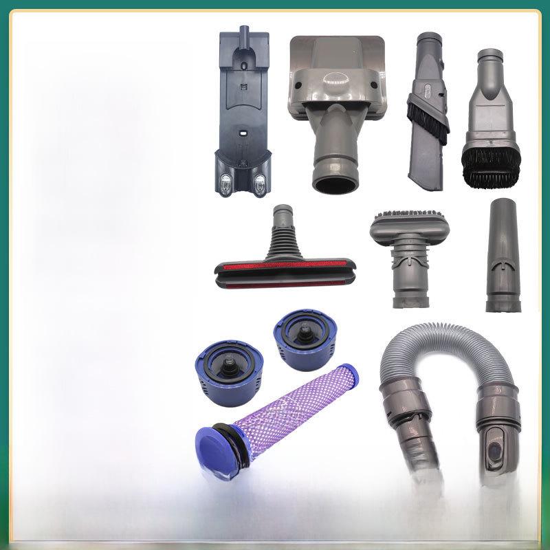 Совместимые аксессуары для Dyson V6: DC58, 59, 62, 74 – Фильтр, плоский всасывающий шланг, всасывающая головка