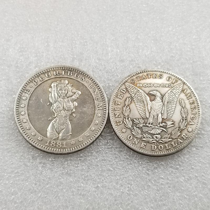 1881 HOBO США Соединенные Штаты Америки Памятные коллекционные сувениры Серебряные монеты