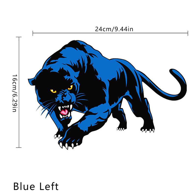 Мультфильм 3D наклейки для автомобиля животное Черная пантера рев бампера царапины