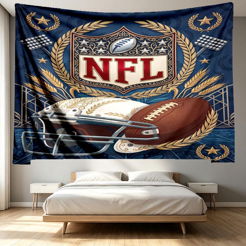 Гобелен с принтом NFL - Портативная ткань для настенного декора, для дома, общежития, путешествий, спальни, гостиной - Идеальный подарок на день рождения, новоселье