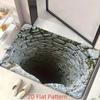 3D Оптическая Иллюзия Бездонная Пропасть Нескользящий Дверной Коврик Машинная Стирка для Ванной Комнаты Спальни Кемпинга Йоги Прочный Напольный Коврик