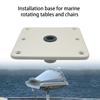 Поворотное основание для сиденья лодки 7x7 дюймов, пьедестал и основание для сиденья лодки с гнездом для штифта 3/4, крепление для сиденья лодки, морские аксессуары