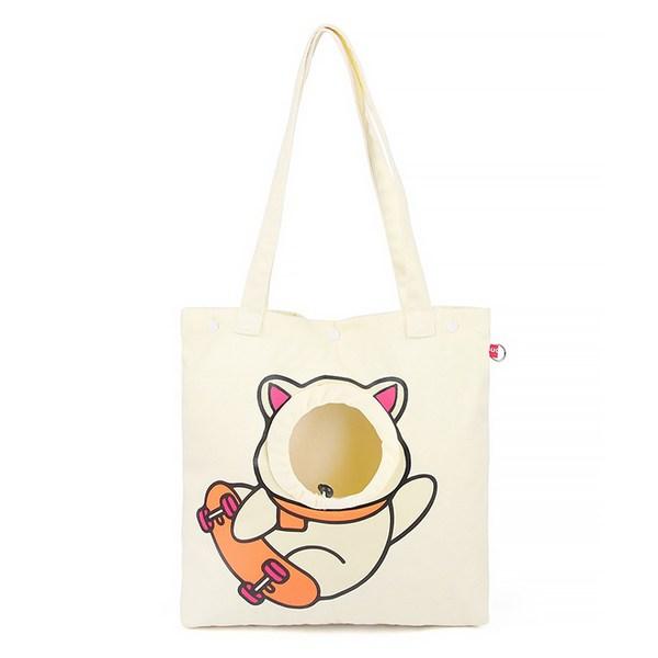 Pastelpet Pet Hobby Character Carrying Bag, Ivory, M, 1 Piece, Korean Pet Shampoo