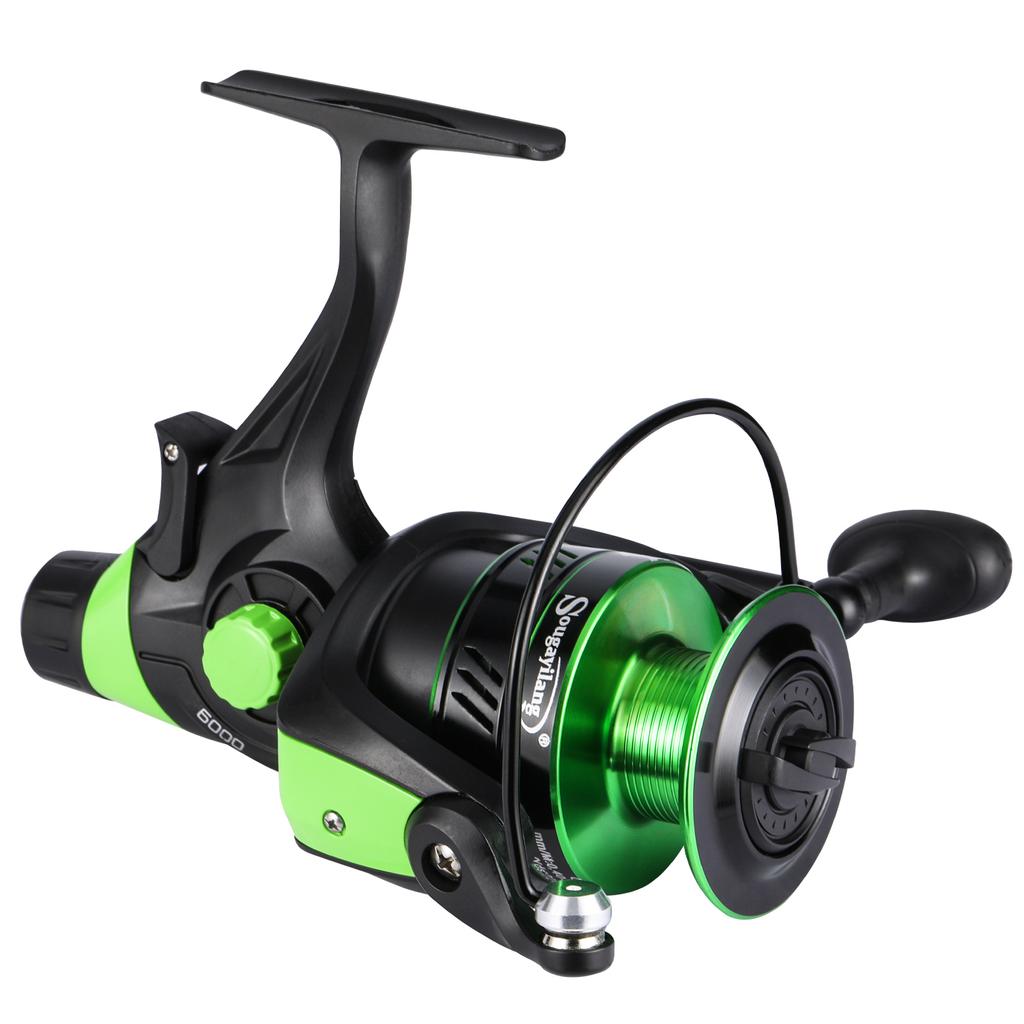 SOUGAYILANG Рыболовные катушки 5.2:Спиннинговое рыболовное колесо с 1 передаточным числом, рыболовные снасти для ловли карпа, рыбалка на открытом воздухе