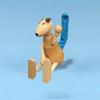 Деревянные Фигурки Животных Игрушки-Действия Симуляция Животных Модель с Подвижными Суставами Кукла Слон Обезьяна Жираф Лев Образовательные Игрушки Для Детей