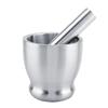 Stainless Steel Mortar Pestle Grinder Beans Garlic Spices Foodstuffs Kitchen Tool