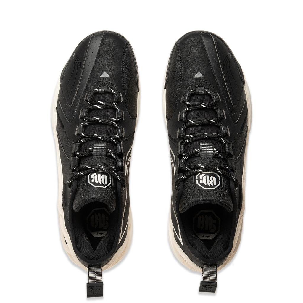 Li Ning BadFive 4.5 Износостойкие Низкие Баскетбольные Кроссовки Мужские Черно-Белые ABFU049-2