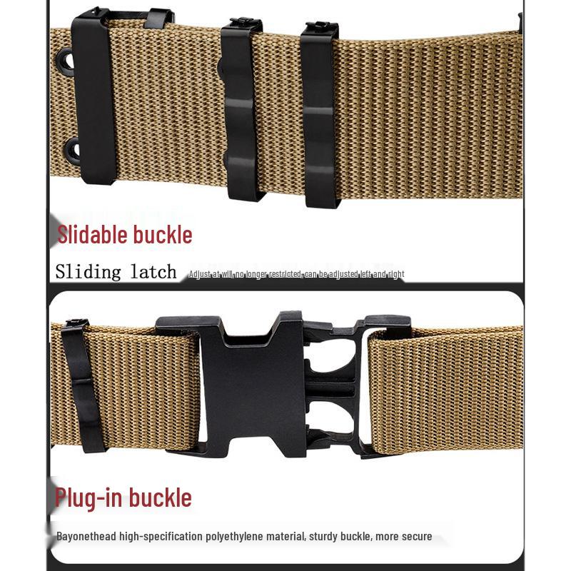 Тактический мужской холщовый пояс Blackhawk: Тренировки на открытом воздухе и повседневный военный стиль