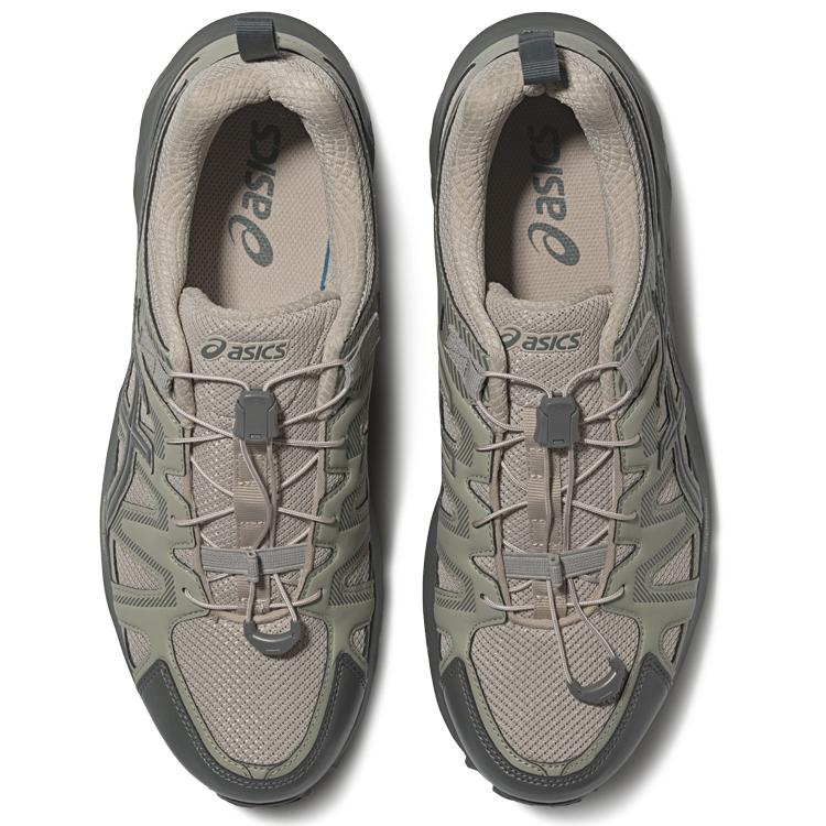 Asics Gel-Sonoma Fe Ткань Синтетическая кожа Прочные Низкие Повседневные Трейл Городские Кроссовки для Бега Мужские Кроссовки Серый Бежевый 1011B999-300