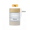 5G-100G Frost Glass Cream Bottle с деревянной крышкой портативная пустая бутылка для ухода за кожей гель сыворотка контейнер косметический дозатор инструмент