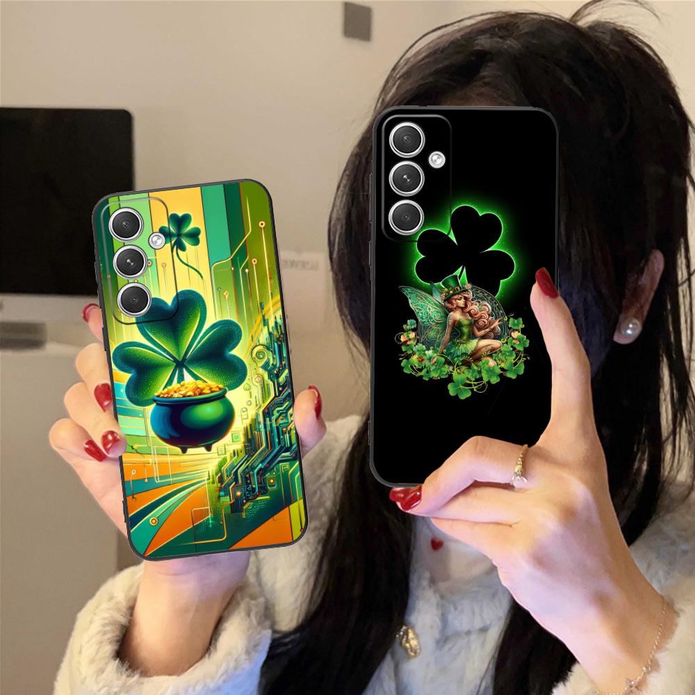 Чехол для мобильного телефона на День Святого Патрика для Samsung Galaxy S26 S25 S24 S23 S22 S21 S20 Note20 Plus FE Ultra Цветной Чехол Чехол